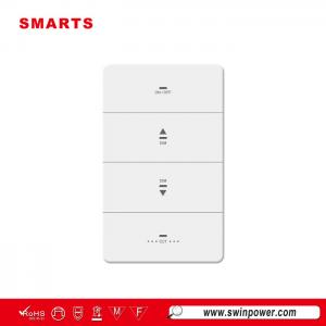 100-277vac 4-toetsen drukknop DMX intelligente dimmer wandschakelaar voor led-verlichting - Swin Power