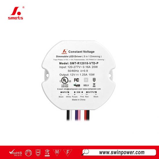 24v 15w triac dimmable led driver