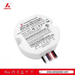 Dimbare ronde LED-driver met constante stroom van 40 W, DMX512, voor nauwkeurige aansturing - Swin Power