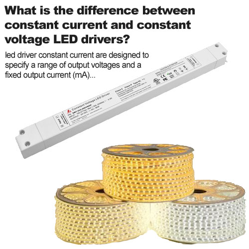 Wat is het verschil tussen LED-drivers met constante stroom en constante spanning?