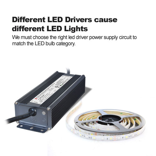 verschillende led-drivers veroorzaken verschillende led-verlichting