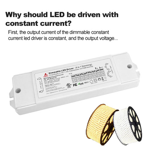 Waarom moeten LED's met constante stroom worden aangedreven?
        