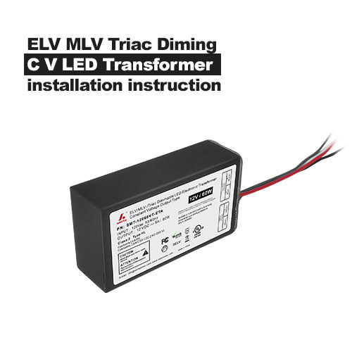 ELV MLV Triac Diming CV LED Transformator installatie-instructie