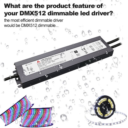 Wat zijn de producteigenschappen van uw DMX512 dimbare led-driver?