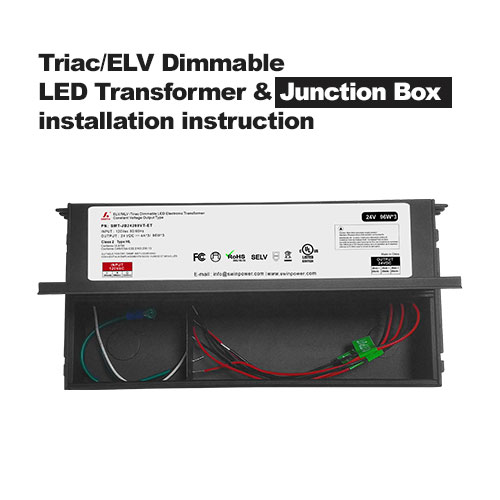 Triac/ELV dimbare LED-transformator en aansluitdoos installatie-instructie