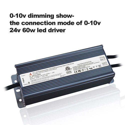 0-10v dimmen tonen- de verbindingsmodus van 0-10v 24v 60w led driver